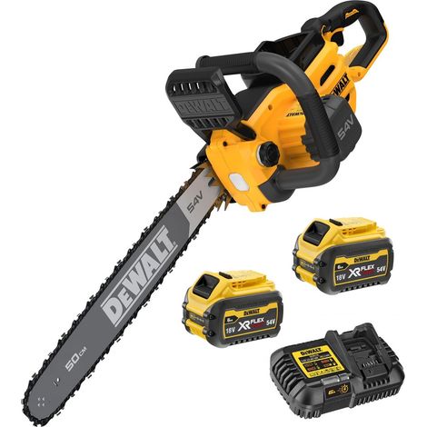 Dewalt DCMCS575T2 XR FlexVolt Chainsaw Brushless 50cm Bar 54V 2 x 6ah Battery