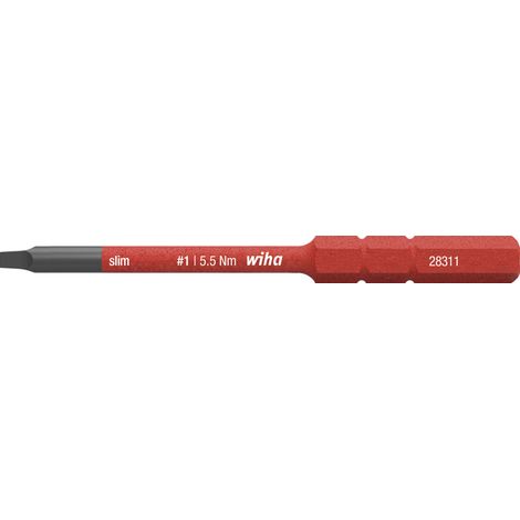 Wiha Embout slim electric Quatre pans mâle 1 x 75 mm (35510) (1/2)