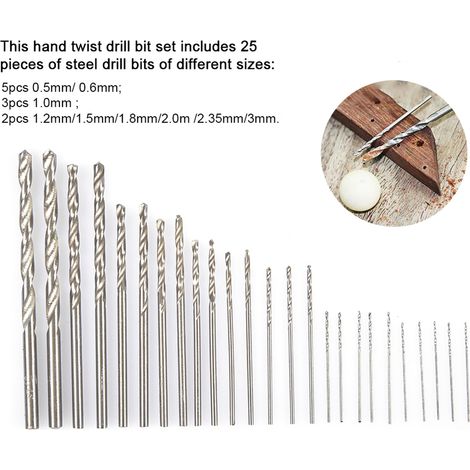 Handbohrer-Set mit Gewindebohrer und Mini-Spiralbohrer für die Schmuckherstellung, vielseitiges Rotationswerkzeug (1/5)