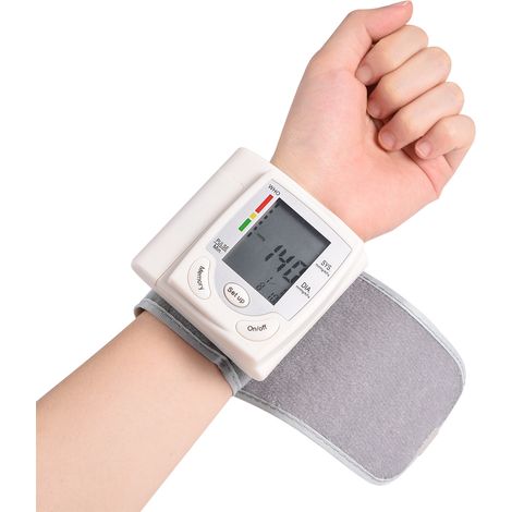 Tensiomètre automatique numérique LCD à brassard de poignet pour la mesure à domicile (1/5)