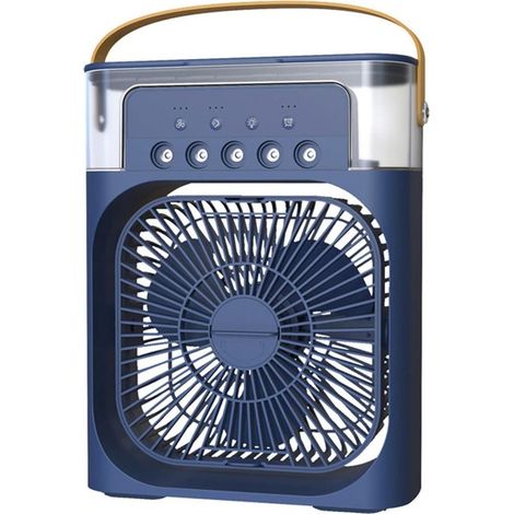 Mini Climatiseur portable ,Veilleuse d'aide au sommeil,5 gros embout,Humidification et refroidissemen,Débit d'air à trois vitesses (1/4)