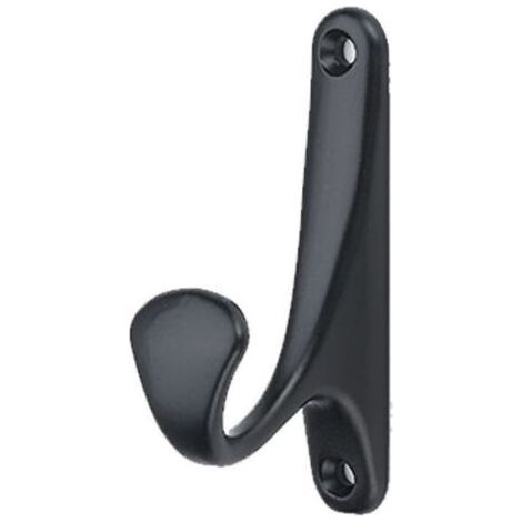 VURAHOME – 6er-Set Wandgarderobenhaken, Retro-Garderobenhaken, Metall-Wandhaken, schwarze Bademantelhaken, Handtuchhaken, Huthaken, Türhaken für Bad und Küche (1/5)