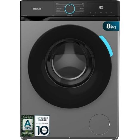 Cecotec Lavadora 8Kg Carga Frontal Bolero DressCode 8160 Inverter Steel (1/5)