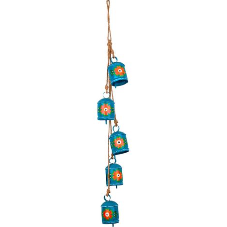 Campana decorativa in stile bohémien, da appendere per interni ed esterni - Ideale per giardino, terrazza, soggiorno, balcone