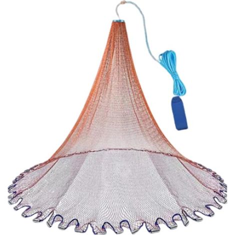 Filet de pêche, épervier en nylon, lesté, à lancer à la main, diamètre 1,8 mètre (1/5)