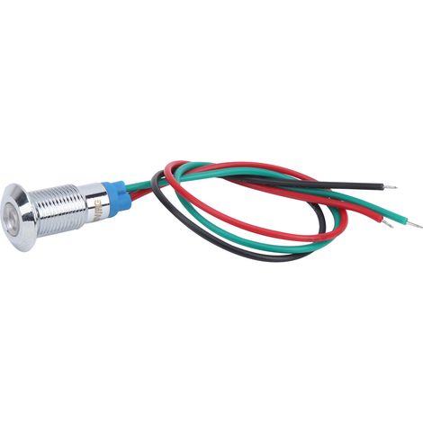 Vier Sets werden zusammen verkauft, 220 V, 8 mm Metall wasserdichte zweifarbige LED-Anzeigen (rot und grün). (1/5)