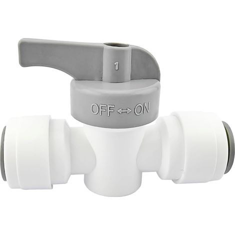 1-teiliges Wasserfilter-Anschlussset, 3/8"-Inline-Hahn/Absperrventil, Ein-/Aus-Ventile für Wasserfilter
