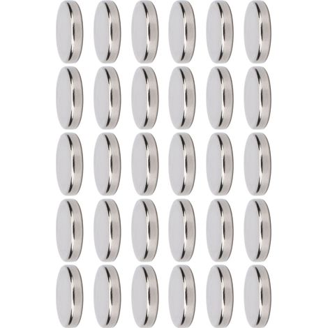 50 aimants néodyme, multifonctionnels, puissants, mini-aimants ronds en forme de disque pour fournitures de loisirs créatifs (1/5)