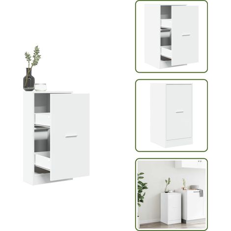 The Living Store Apothekerschrank Weiß 40x41x77,5 cm Holzwerkstoff - Schrank (1/5)