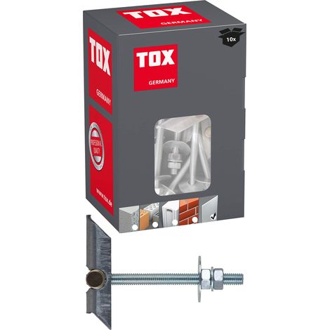 TOX Tappo inclinabile Spagat Pro M8 mm, 10 pezzi, 023100171, argento