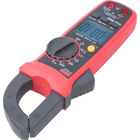 Pince ampèremétrique portable UNi T UT202+ à sélection automatique de la valeur efficace vraie (True RMS) avec écran LCD (1/5)