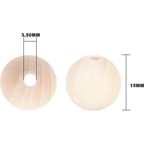 Chiavi in legno con foro S - Ricambi giocattolo fai da te per pappagalli (10 pezzi) (1/4)