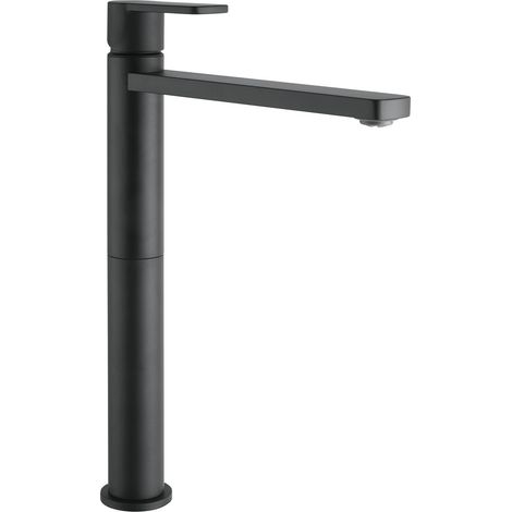 Waschtischarmatur Glam XL Armatur - moderner Wasserhahn Bad druckfest, schwarz matt