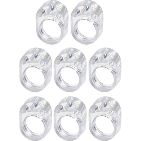 8 butées de porte pour poignées - Transparentes (1/4)