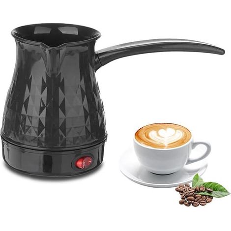 Cafetière turque électrique 600 ml - Acier inoxydable et ABS - Poignée amovible anti-brûlure - Pour café, thé et lait - Cafetière orientale (1/5)