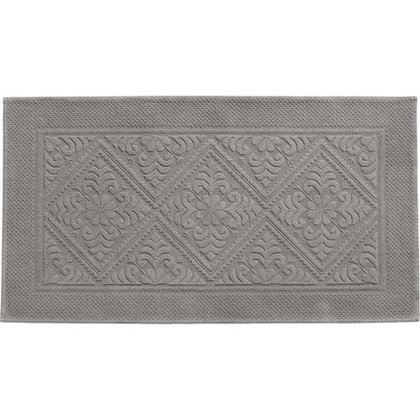 VIVARAISE - Tapis de bain uni Vivaraise Enzo - 70 x 140 cm en coton 100%