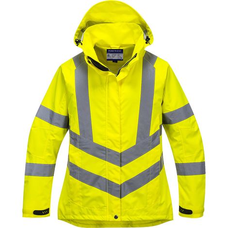 Parka femme Hi-Vis respirante couleur : Jaune taille S - PORTWEST