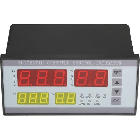 Automatischer Inkubatorregler, Temperatur- und Feuchtigkeitsregelung, Eierwendefunktion, 4-stufige Anzeige