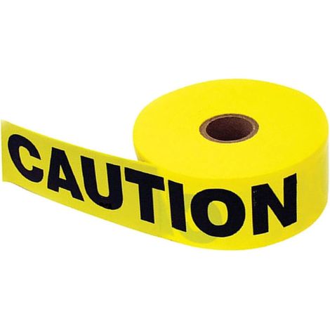 CCYKXAYellow PE Halloween Safety Warning Tape, Easy to Install for Party and Event Decorations, 75mm x 100m (1/5)