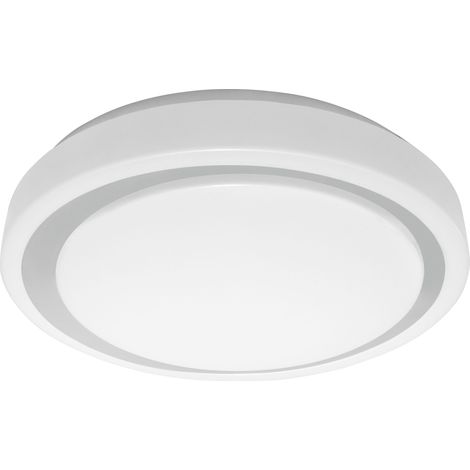 LEDVANCE Smarte LED Wand-und Deckenleuchte für Innen mit WiFi Technologie, Lichtfarbe änderbar (3000K-6500K), Grau, 380mm, Kompatibel mit Google und Alexa Voice Control, SMART+ WIFI ORBIS MOON (1/5)