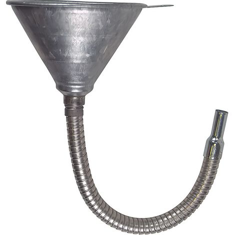 Entonnoir métal, avec flexible métallique, diamètre 14,5 mm - AUTOBEST