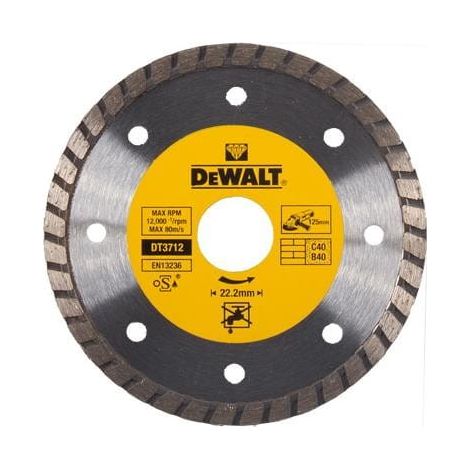 Disco turbo Dewalt da 125 mm di diametro