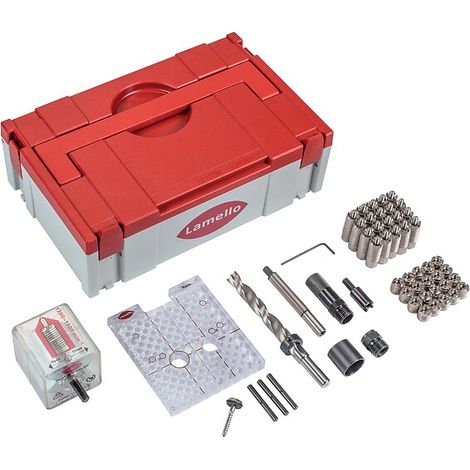 Lamello – Kit de démarrage Invis Mx2 pour assemblage magnétique – Perçages 12mm – Pour meubles laqués brillants et pièces moulées