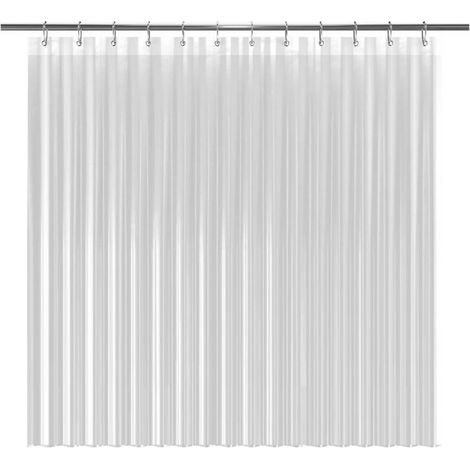 Rideau De Douche - 180 X 180 Cm - Transparent - Impermeable - Antimoisissure - Pour Cabine De Douche - 1 Unite (1/5)