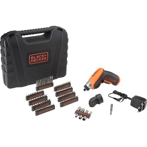 Black & Decker CS3652LKA-QW tournevis électrique et clé de impact Black, Orange