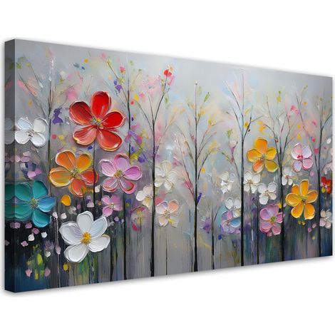 Tableau déco Arbres en fleurs Nature colorée 80x40 (1/5)