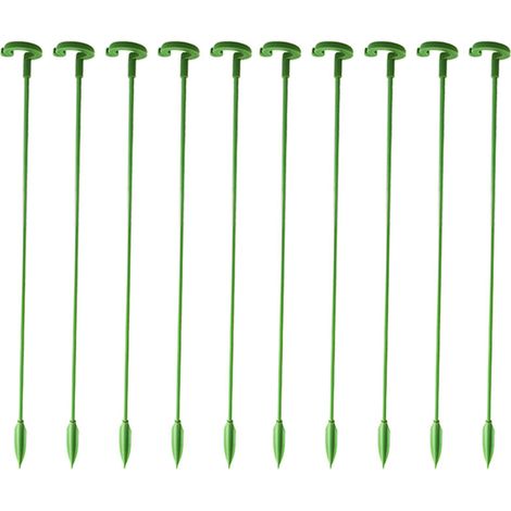 10pcs 37cm Support de plante piquets jardin tige unique Support de fleur piquet Amaryllis Support de Cage de plante support de fleur porte-légumes (1/5)