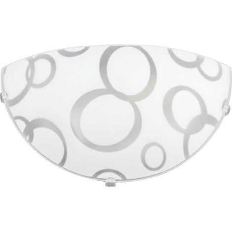 BETTA LAMPADA APPLIQUE 1 LAMPADINA E27 30 CM CERCHI (1/5)
