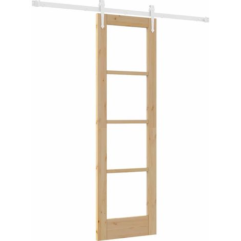 Maison Exclusive - Schiebetür Natur 61 x 198,5 cm Massivholz Kief