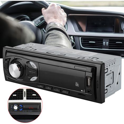 Lecteur MP3 Bluetooth 12 V avec carte mémoire, clé USB, radio FM, système audio et pièces détachées universelles pour voiture (1/5)