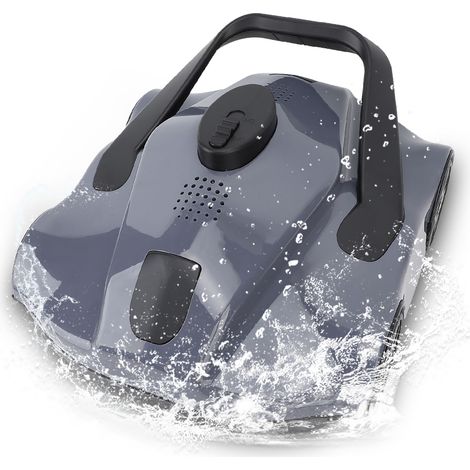 Robot Piscine Sans Fil pour Piscine Hors Sol Jusqu'à 100m², 130 Minutes d'Aspiration Puissante Robot, 3h de Charge Rapide (1/5)