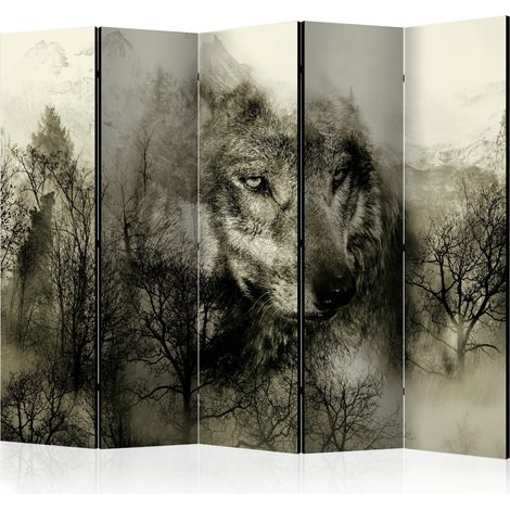 Paravento - Mountain Predator (Beige) II [Room Dividers] - 225x172 (1/4)
