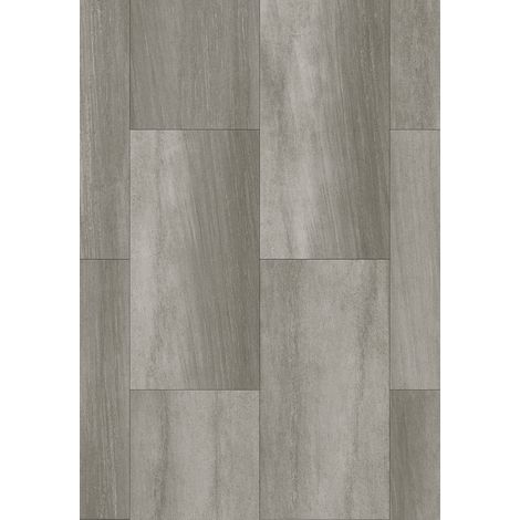 Échantillon de panneaux vinyles Mexen Grey Persa 610 x 305 mm SPC 6,5 mm, sous-couche IPEX 1,5 mm, 4 V-Fuga, Grès - F1165-S (1/2)