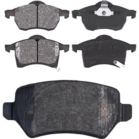 KIT PASTIGLIE FRENO ANTERIORI E POSTERIORI compatibile con PEUGEOT 208 II (UB,UP,UW,UJ) / PASTIGLIE FRENANTI AUTO OEM P 61 066  P 61 103  P 61 136,P 59 100 / SOSTITUZIONE DIRETTA / BASSA POLVERE / SIL