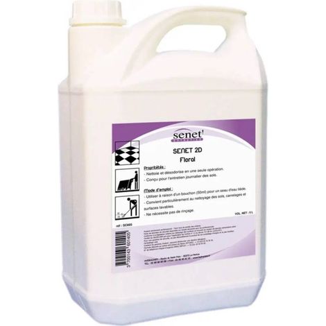 SENET - Détergent sol 2D - Parfum Floral - 5L (1/3)