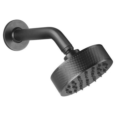 Ducha mural Gessi Inciso anticalcárea D120 mm, con junta y
