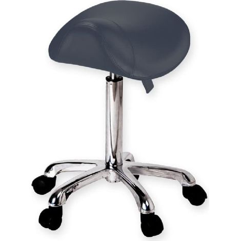 GIMA - Sgabello ergonomico e confortevole con seduta a sella e regolazione dell’altezza, nero, 45250