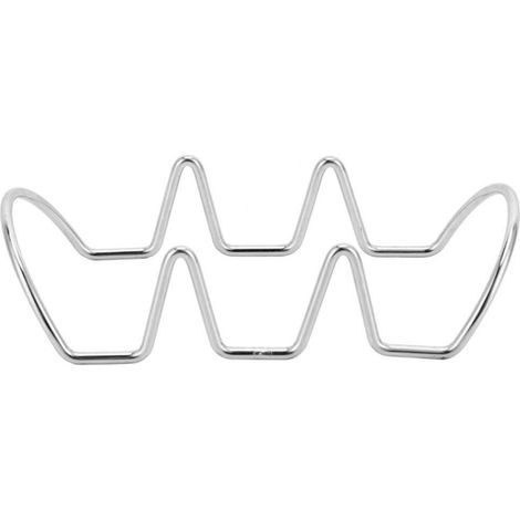 Support Taco en Acier Inoxydable, Rack à 3 Grilles pour Cuisson et Fêtes, Support U pour Taco Shell (1/5)
