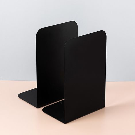 Support de livre en métal de bureau livre lunette clip de livre livre par support de livre simple support créatif étagère(noir) (1/5)