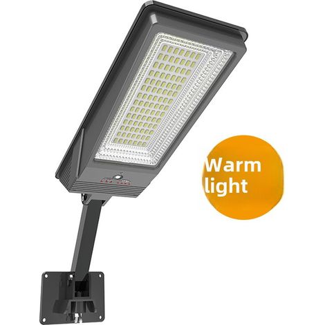 Nueva lámpara solar con sensor de movimiento, disponible en Amazon (comercio electrónico transfronterizo), aplique solar de pared para el patio (luz cálida, 98 niveles de brillo). (1/5)