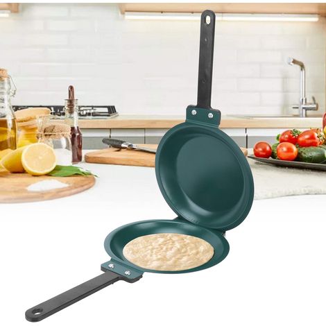 Poêle à pâtisserie pliable à double face, antiadhésive, pour crêpes, usage en cuisine (1/5)