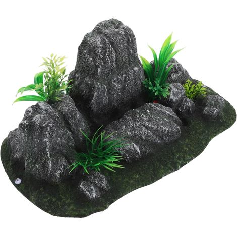 Ornement Aquarium Cachette Poisson Décoration Grotte Artificielle Résistante et Habitat Confortable pour Poissons Adapté Eau Douce et Réservoir de Variable (1/5)