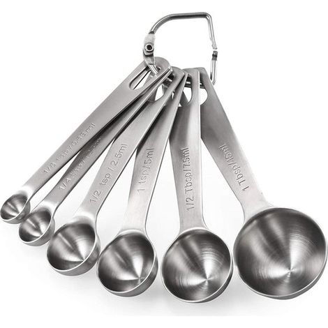 Set di 9 cucchiai dosatori in acciaio inox. (1/5)