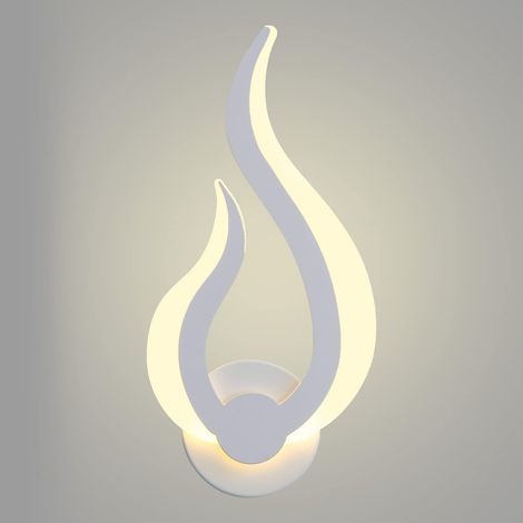 Moderne LED-Wandleuchte in Flammenform für den Innenbereich (1/5)