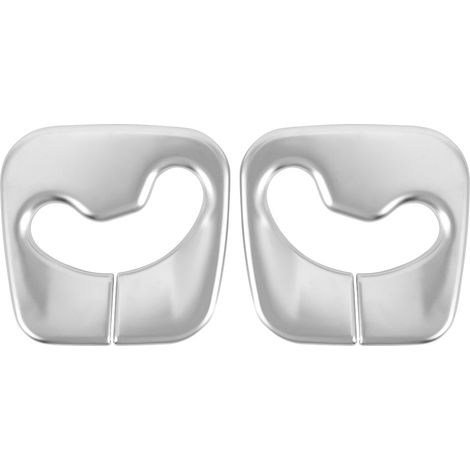 2 garnitures de ceinture de sécurité intérieure en ABS chromé pour X3 F25 2011-2017, kit de protection de garniture de porte (1/5)