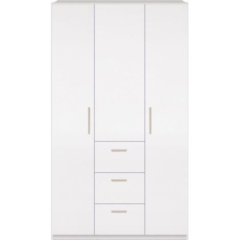 Armario 3 puertas 3 cajones blanco (1/3)